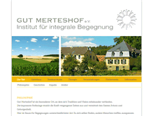 Tablet Screenshot of gut-merteshof.de